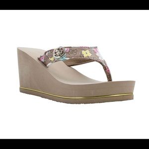 Woman’s Sarraly Eva Logo Wedge Sandals